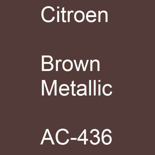 Citroen, Brown Metallic, AC-436.